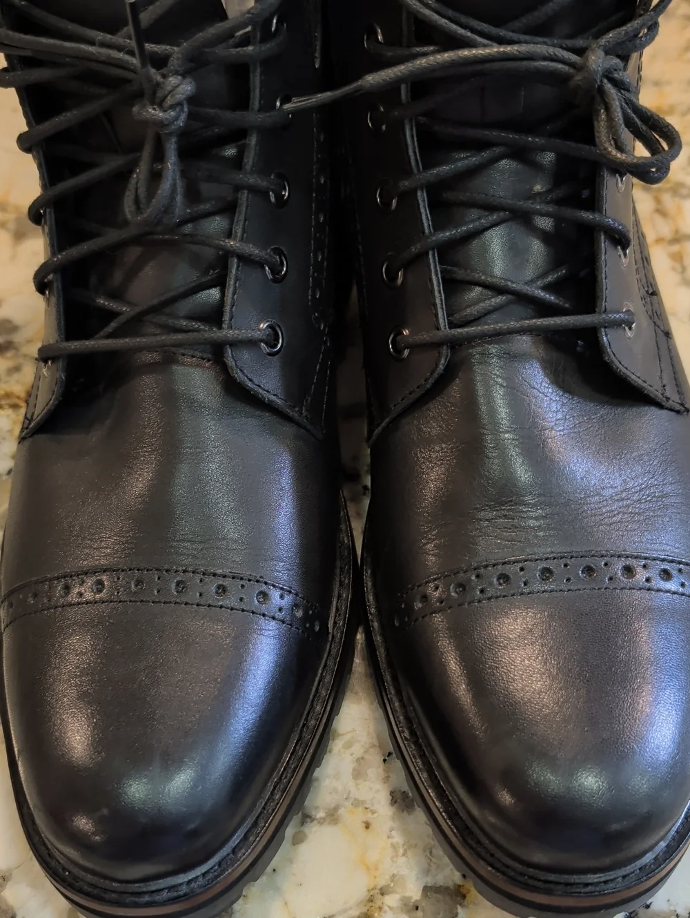 MEN'S MARK NASON, GENTLY PREOWNED BLACK SIZE 11.5 BOOTS